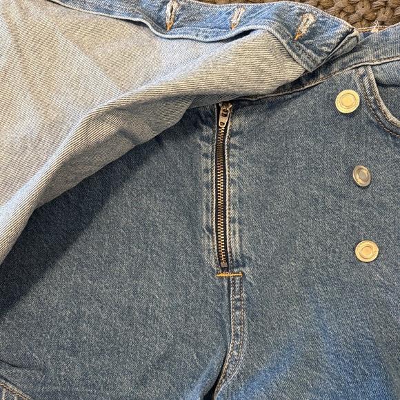 Zara Denim Button-Up Skort - Picture 5 of 5